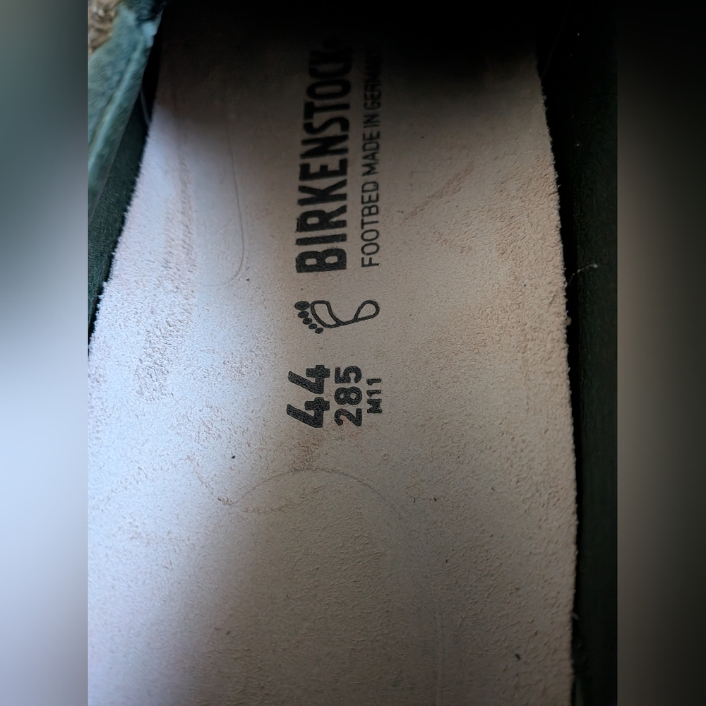Birkenstock Oswego Suede Leather Thyme Green Slip On Shoes Men's 11 - Picture 6 of 7